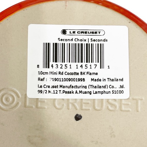 NEW LE CREUSET FLAME Mini Cocotte Set/2 🔥🧡🔥 - Picture 6 of 6